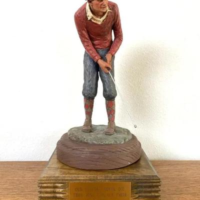 Michael Garmen Sculpture-Golfer 