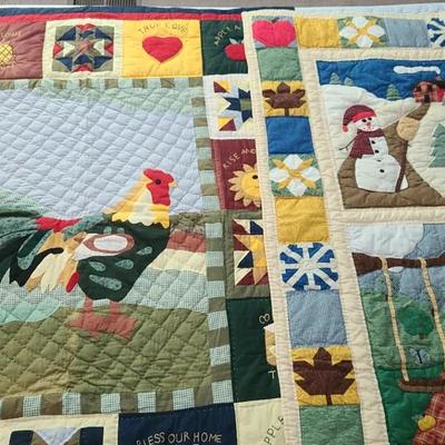 Yearly Seasons & Barnyard Quilts/Wall Hanging 