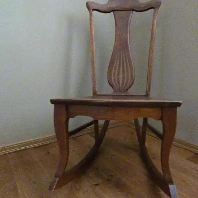Armless Rocking Chair Early Century 