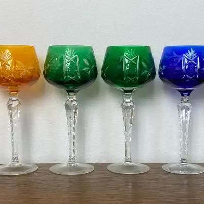 Boho Stemware in Jewel Tones 