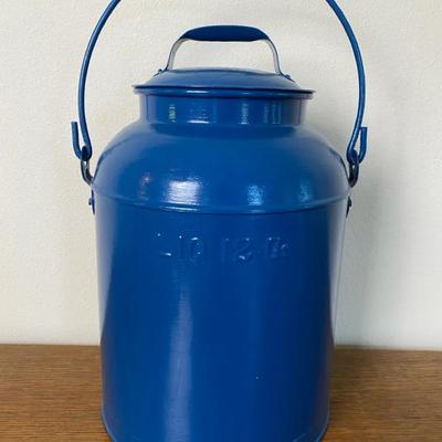 Blue Metal Canister 