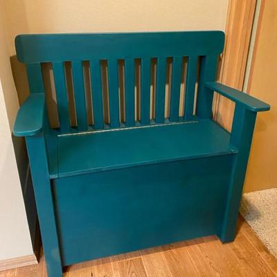 Wood Bench w/Storage 