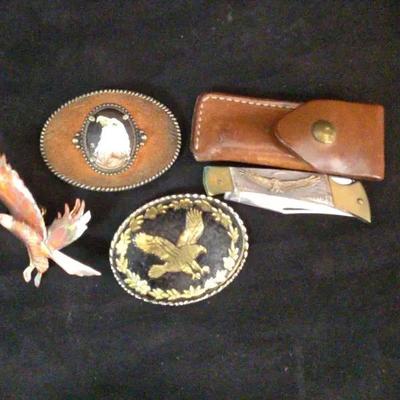 Heavy Duty Belt Buckles and Folding Knife