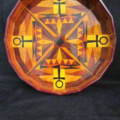 Inlay Wood Dish 