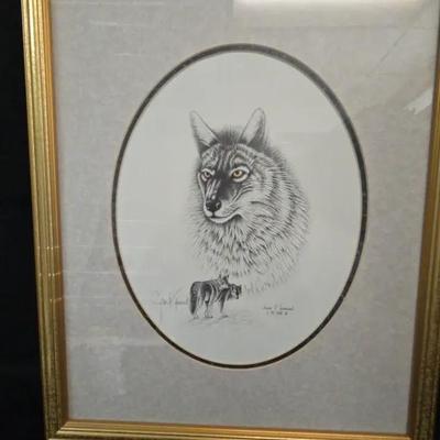 "Three Wolves in Snow" by James P. Townsend. 