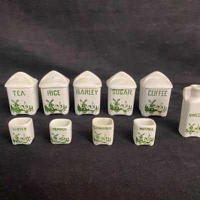Childrens Dry Goods and Spice Set "Czecho-Slovakia"
