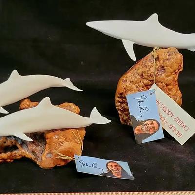 John Perry Sculptures-Dolphins/Shark