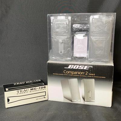 Bose Companion 2 Series II Speakers/Teac Microphone