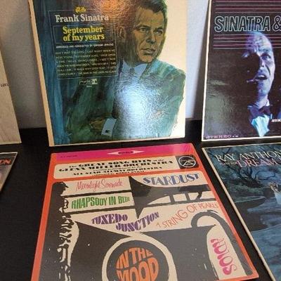 Record Albums- Frank Sinatra (3), Nancy Wilson, Glenn Miller, Ray Anthony