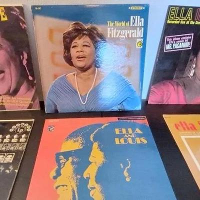Set of 6 Ella Fitzgerald Record Albums