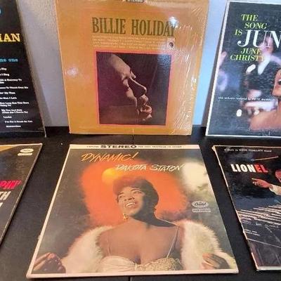 Jazz Record Albums - Sarah Vaughn, Billie Holiday, Dakota Staton, & More