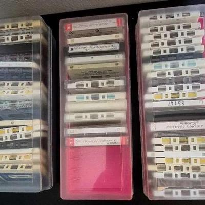 3 Boxes Of Mystery Cassettes: Self Help, Religious, & More 