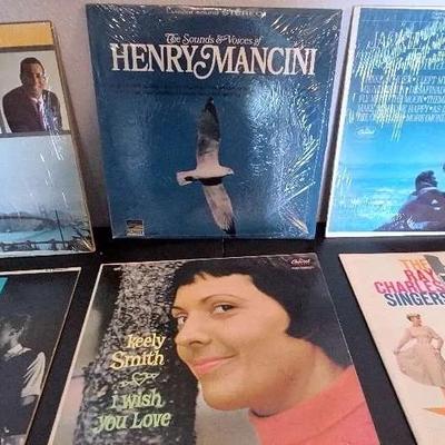 Set of 6 Records: Tony Bennett, Henry Mancini, Ray Charles, & More