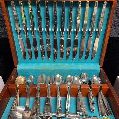 63 Piece 1960s Silverware
