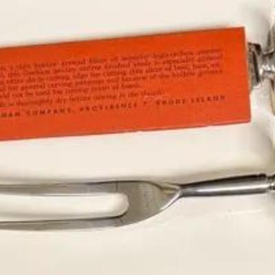 Gorham carving set. Sterling Handle