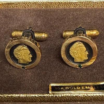 Vintage John Deere 10k Cufflinks