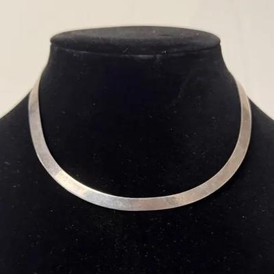 Sterling Silver Chocker or collar necklace