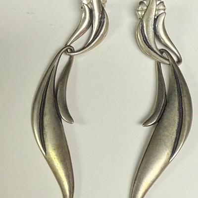 Vintage,Delicate Women's Earrings"Lilies of the Valley"925 Sterling Silver