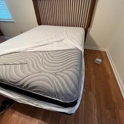 Sale Photo Thumbnail #52: $250 Solid wood Mission style queen headboard & frame, NICE Sealy Hybrid Mattress, and Boxspring