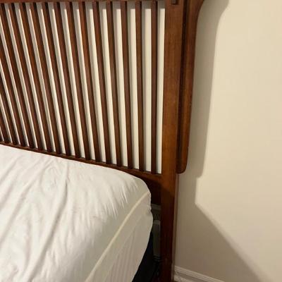 Sale Photo Thumbnail #53: $250 Solid wood Mission style queen headboard & frame, NICE Sealy Hybrid Mattress, and Boxspring