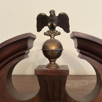Sale Photo Thumbnail #39: $200 Herschede Tempus Fugit grandfather clock, 74" tall