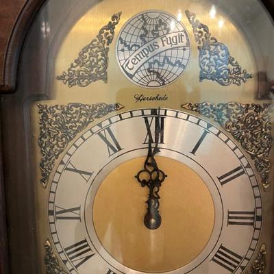 Sale Photo Thumbnail #40: $200 Herschede Tempus Fugit grandfather clock, 74" tall