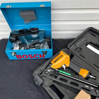 Bostitch Finish Nailer & Bosch Electric Hand Planer