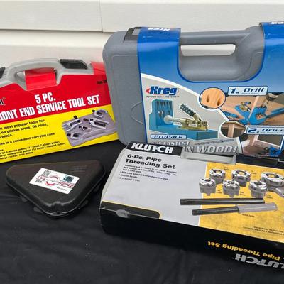 Kreg K4 Pocket-Hole Jig, Hoteche Ratcheting Pipe Threader, & More