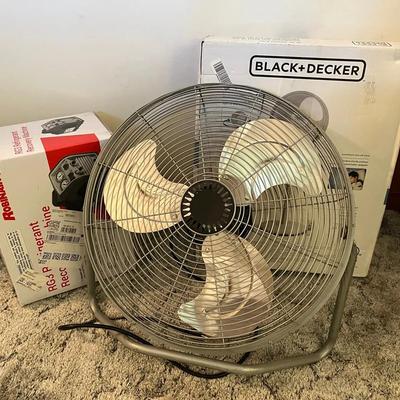 High-Velocity Industrial Fan, Black & Decker 16-Inch Oscillating Fan, and More 