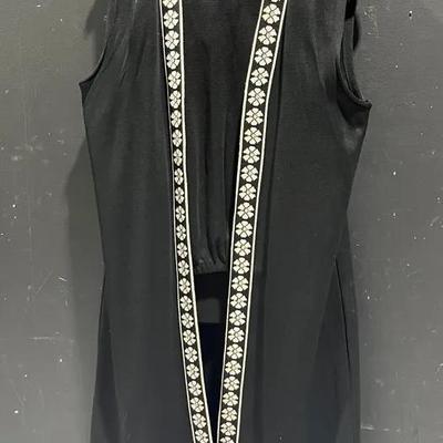 Vintage Open Front Sleeveless Cardigan & Pants - Women's Size 18