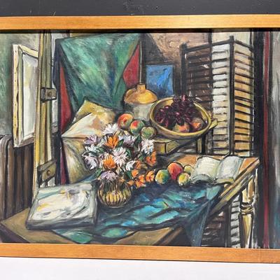 Vintage Still Life Art Work In The Helen Hoffman Style