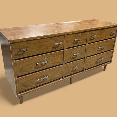 MCM Dovetailed Dresser With Mirror