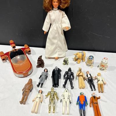 1978 Kenner Star Wars Princess Leia + Action Figures