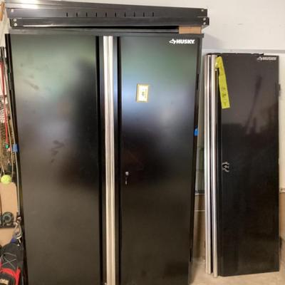 2 husky took cabinets one assembled one disassembled