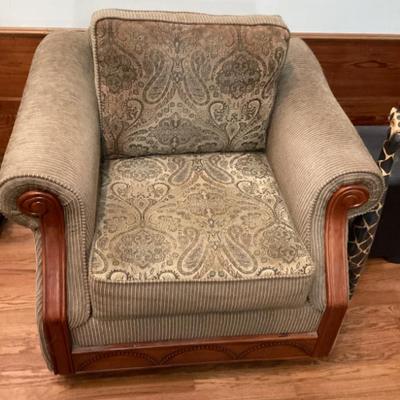 Sale Photo Thumbnail #242: Paisley overstuffed arm chair