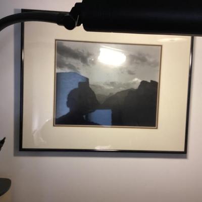 Sale Photo Thumbnail #55: Wall art moon over half dome yosimiti park ansel adams artist