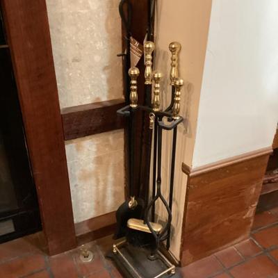 Sale Photo Thumbnail #206: Fireplace tools