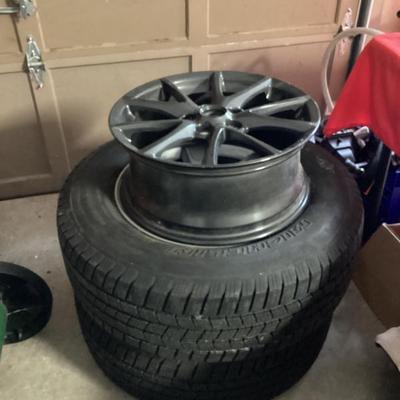 2 tires for honda ridgeline or passport and rim for 2015 nc miata