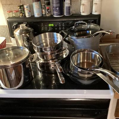 Sale Photo Thumbnail #192: Cuisinart pots and pans