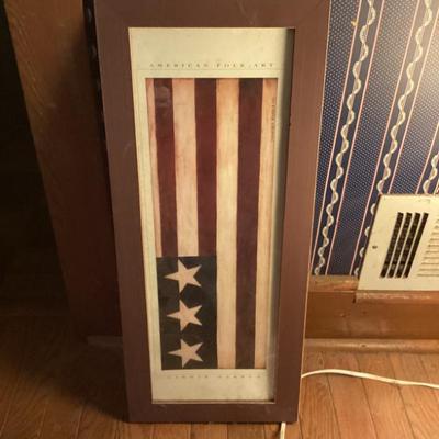 Sale Photo Thumbnail #225: Wall american folk art flag warren kimble