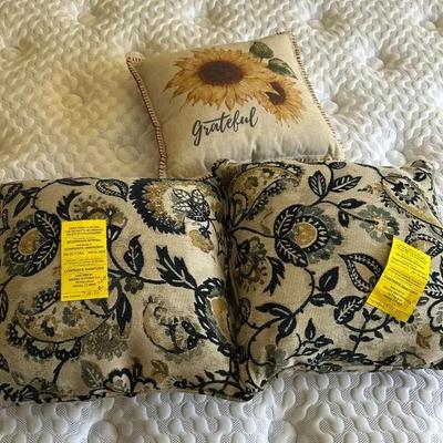 (3) Decorative Pillows