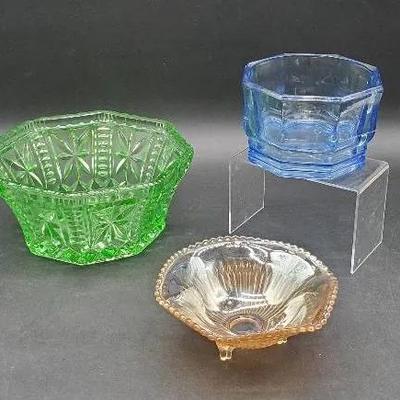 (3) Lovely Vintage Glass Pieces 