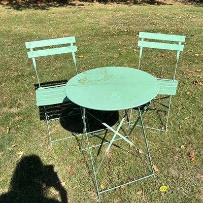 Green Patio Bistro Set