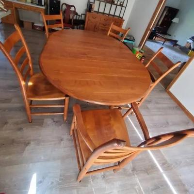 Nichols & Stone Co. Table and (5) Chairs