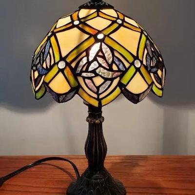 Irish Celtic Stained Glass Memory Lamp 