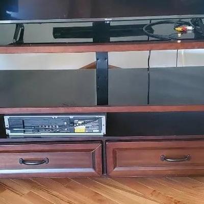 Long TV Console W/ TV Bracket