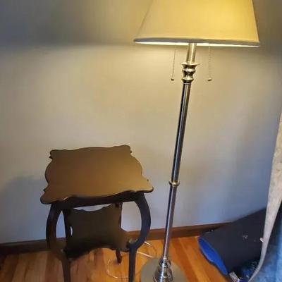 Small Table and Floor Lamp