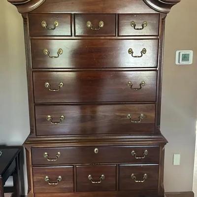 Queen Anne Style High-Boy Dresser