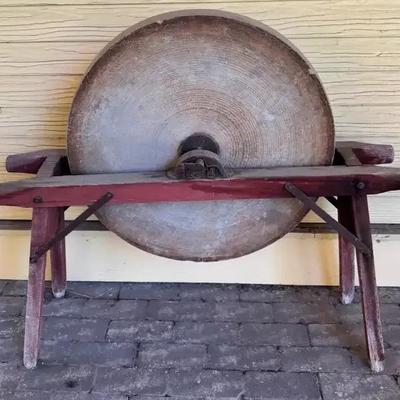 Rustic Grinding Wheel / Grindstone