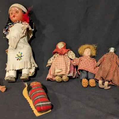 Antique & Vintage Doll Collection – 1800s Danish Dolls, Skookum Papoose & Native American Doll